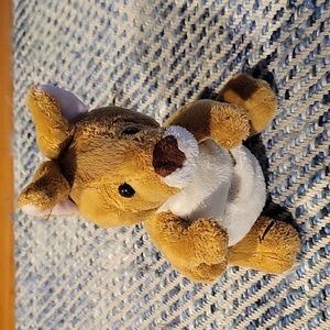 Ganz Webkinz kangaroo 8" length tan and cream